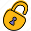 padlock, password, security, unlock, access 