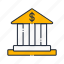 bank, building, business, currency, dollar, finance, office 