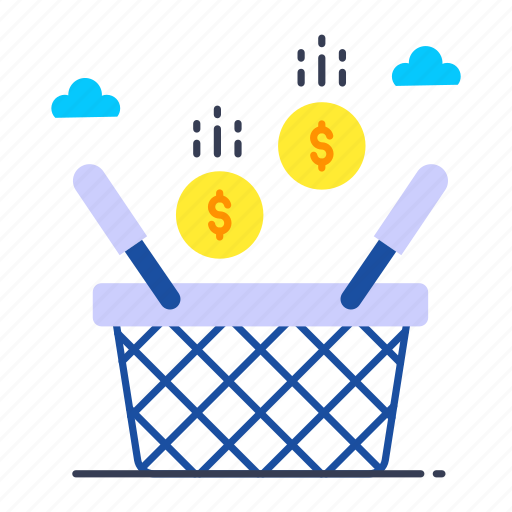Basket, buying, ecommerce, finance, money, online, shopping icon - Download on Iconfinder