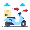 delivery services, fast delivery, logistic delivery, on time delivery, quick delivery, shipping scooter
