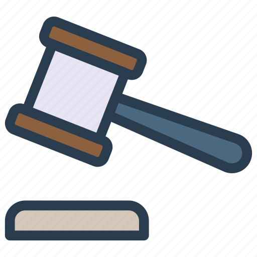 Auction, court, hammer, justice, law icon - Download on Iconfinder