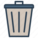 bin, delete, garbage, remove, trash