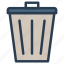 bin, delete, garbage, remove, trash 