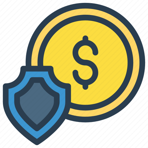 Coin, dollar, money, security, shield icon - Download on Iconfinder