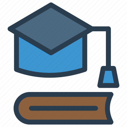 Book, cap, diploma, graduate, hat icon - Download on Iconfinder