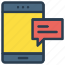 bubble, device, message, mobile, phone