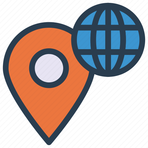 Earth, map, pin, pointer, world icon - Download on Iconfinder