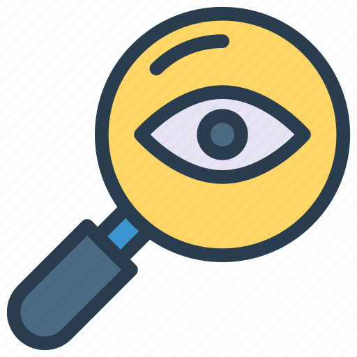 Eye, look, magnifier, review, search icon - Download on Iconfinder