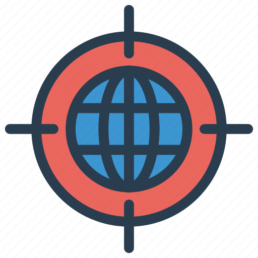Earth, focus, global, target, world icon - Download on Iconfinder