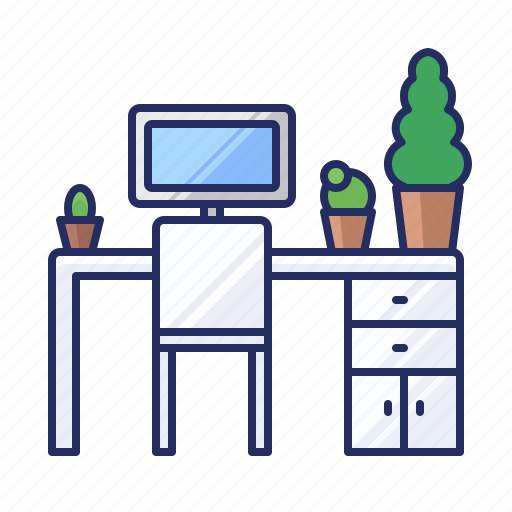 Computer, workplace, workspace icon - Download on Iconfinder