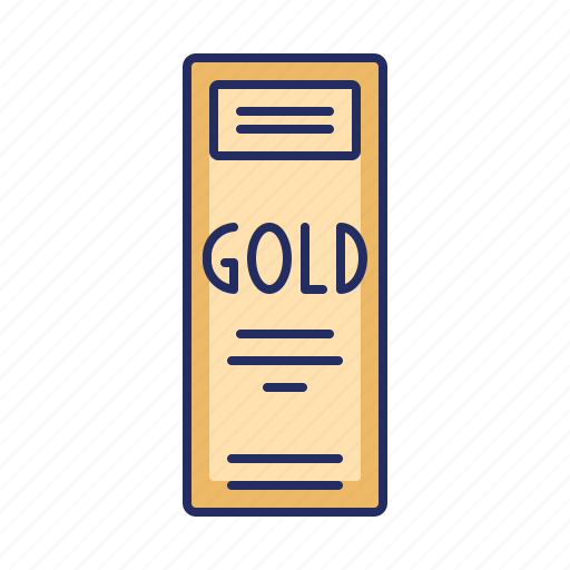 Bullion, gold, metal icon - Download on Iconfinder