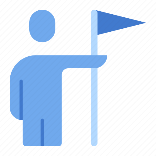 Business, flag, man, success icon - Download on Iconfinder