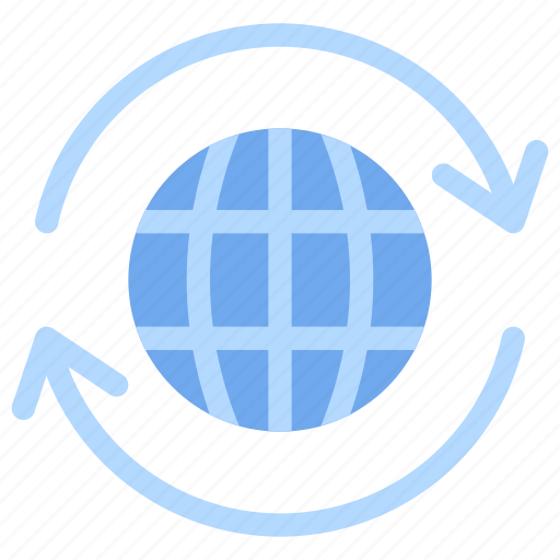 Exchange, globe, gobalization, global icon - Download on Iconfinder