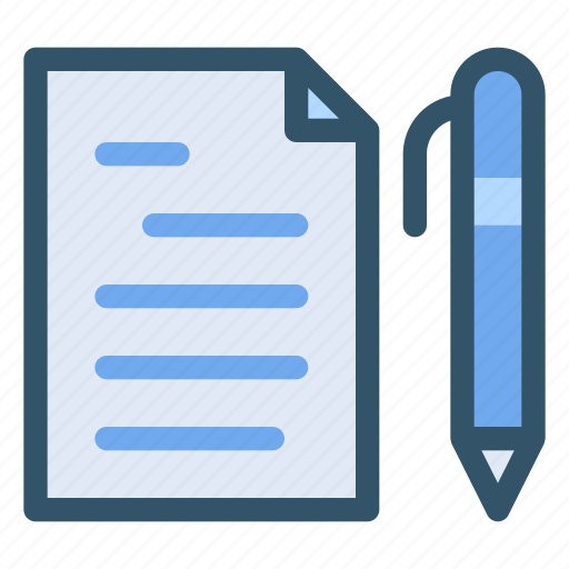 Document, file, pen, write icon - Download on Iconfinder