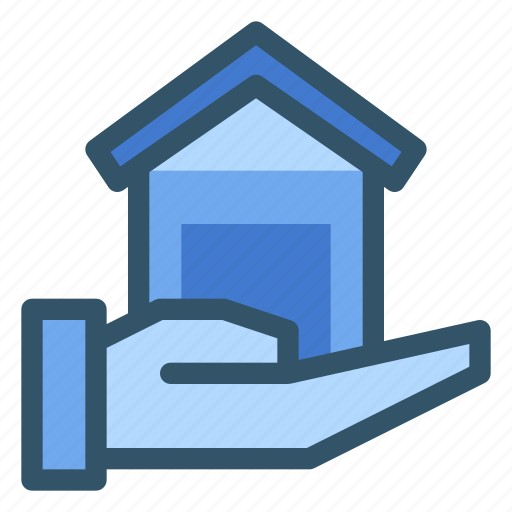Estate, hand, house, real icon - Download on Iconfinder