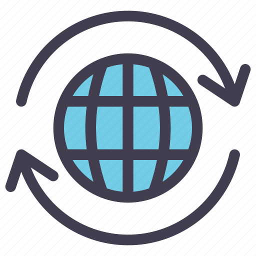 Globe, gobal, exchange, gobalization, word icon - Download on Iconfinder