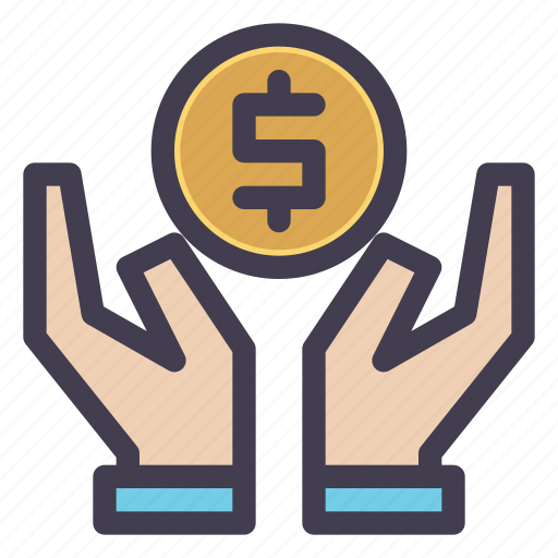 Saving, money, hand, financial, recieve icon - Download on Iconfinder