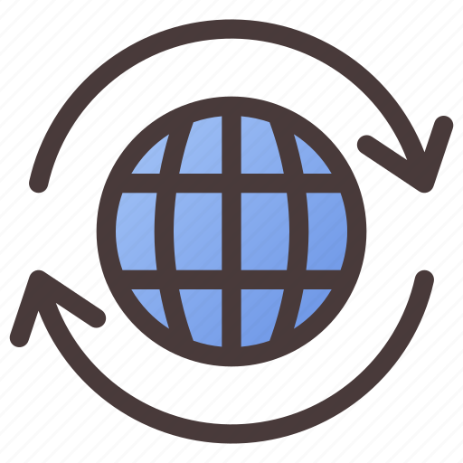 Globe, gobal, exchange, gobalization, word icon - Download on Iconfinder