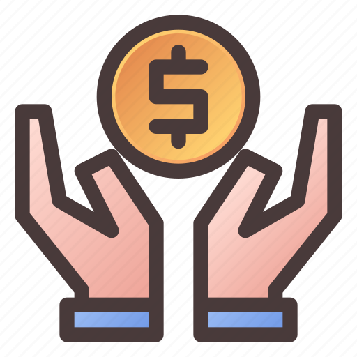 Saving, money, hand, financial, recieve icon - Download on Iconfinder