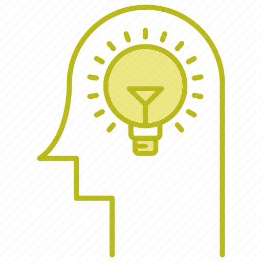 Brain, bulb, head, idea, think icon - Download on Iconfinder