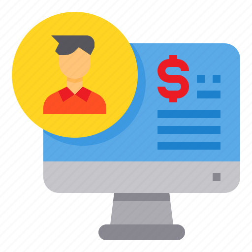 Accounting, coach, computer, money, online icon - Download on Iconfinder