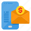 email, marketing, money, online, smartphone 