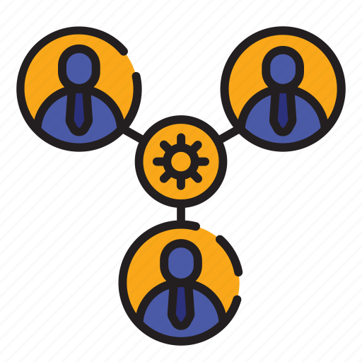 Management, business, gear, team, employee, leader, teamwork icon - Download on Iconfinder