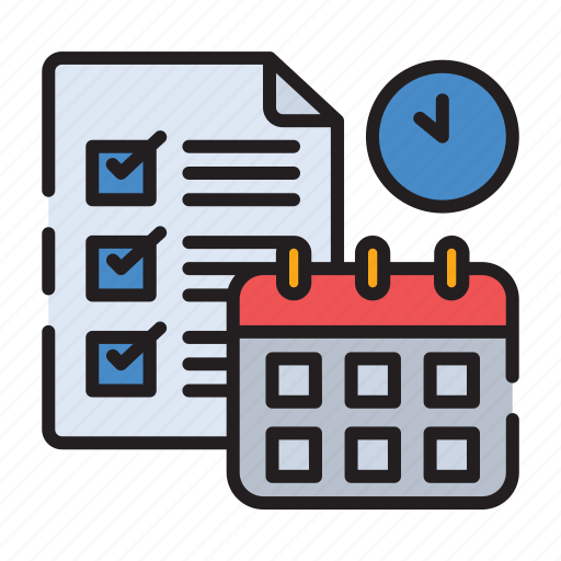 Project, management, business, checklist, calendar, time, clock icon - Download on Iconfinder