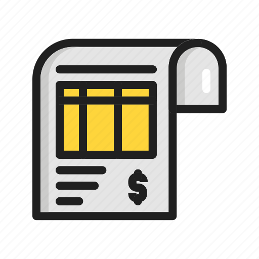 Bill, business, finance, financial, invoice, payment, report icon - Download on Iconfinder