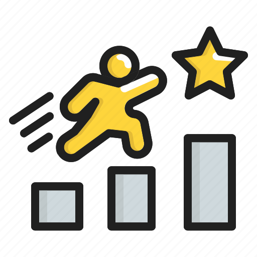 Career, career path, job, progress, promote, star icon - Download on Iconfinder