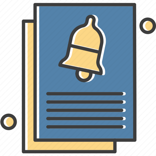 Document, management, bell icon - Download on Iconfinder