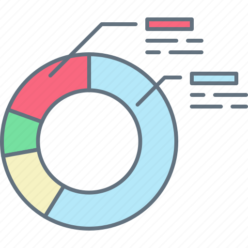 Chart, colored, finance, graph, marketing, pie chart icon - Download on Iconfinder