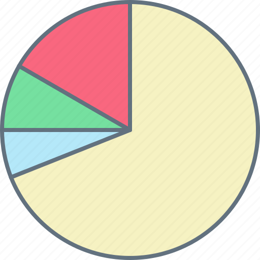 Chart, colored, finance, graph, marketing, pie chart icon - Download on Iconfinder
