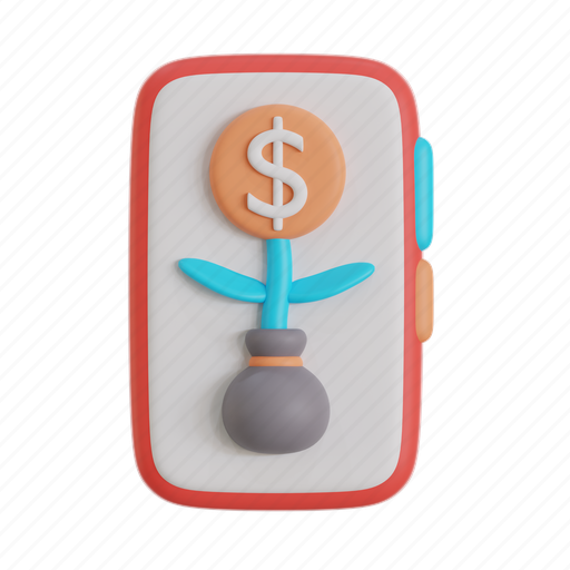 Digital, invest, marketing, business, finance, investment, money 3D illustration - Download on Iconfinder