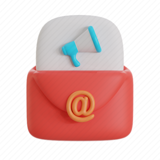 Email, marketing, business, mail, envelope, letter, message 3D illustration - Download on Iconfinder