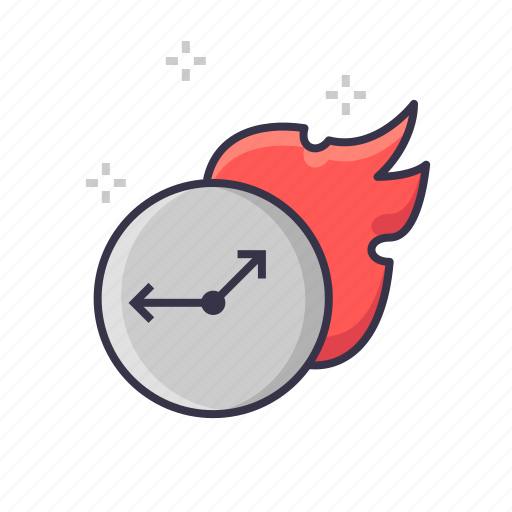 Bosstup, clock, fire, sppedup, startup, time icon - Download on Iconfinder