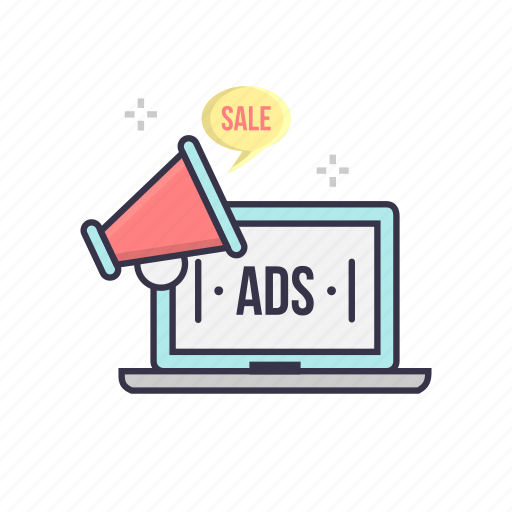 Advertising, broadcast, ecommerce, laptop, online, sale, speaker icon - Download on Iconfinder