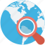 find place, globe, local seo, magnifier, search location 