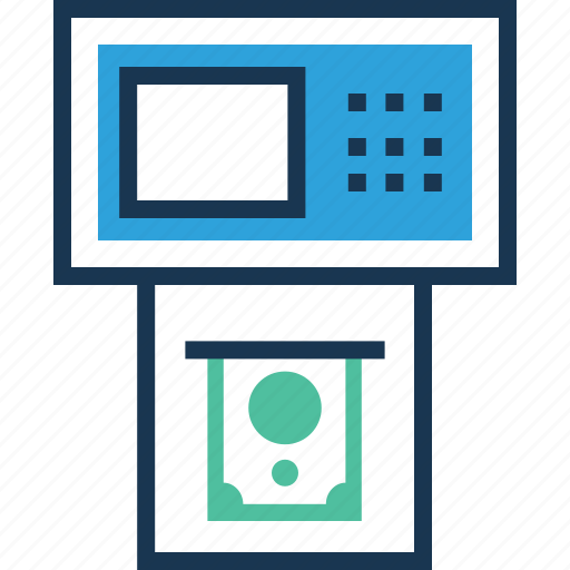 Atm, atm machine, banking, cash line, cash machine icon - Download on Iconfinder