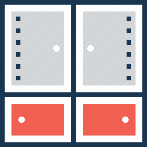 Cabinet, cupboard, file cabinet, furniture, locker icon - Download on Iconfinder