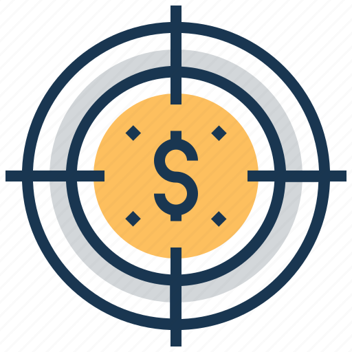 Aim, crosshair, funds hunting, goal, target icon - Download on Iconfinder