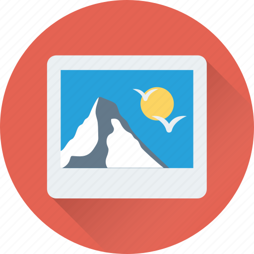 Image, landscape, mountain, scenery, sun icon - Download on Iconfinder
