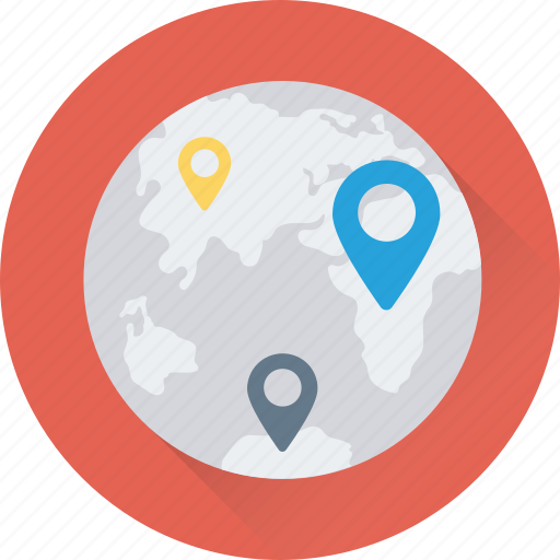 Exact location, global, globe, map location, placeholder icon - Download on Iconfinder