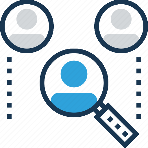 Candidate, find employee, find user, magnifying, recruitment icon - Download on Iconfinder