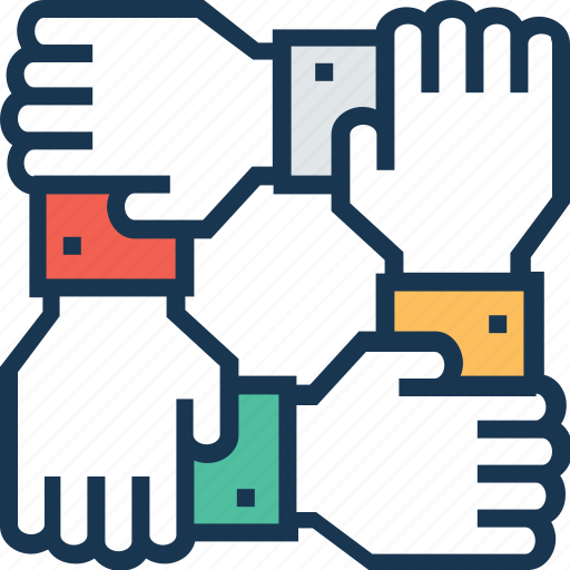 Business, collaboration hands, companionship, cooperation, teamwork icon - Download on Iconfinder