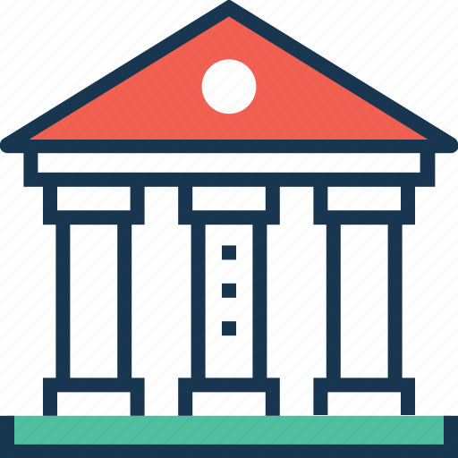 Bank, bank building, banking, building, courthouse icon - Download on Iconfinder