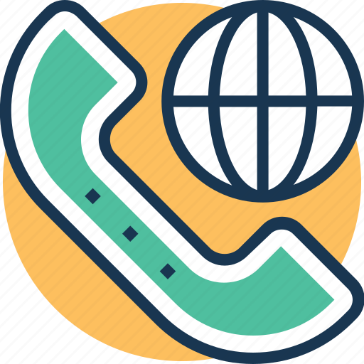 Communication, conference, global conference, globe, receiver icon - Download on Iconfinder