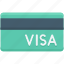 bank card, cash card, credit card, plastic money, visa card 