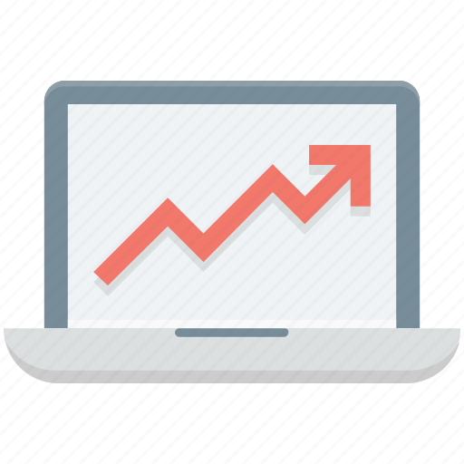 Analytics, infographics, line chart, online graph, web analytics icon - Download on Iconfinder