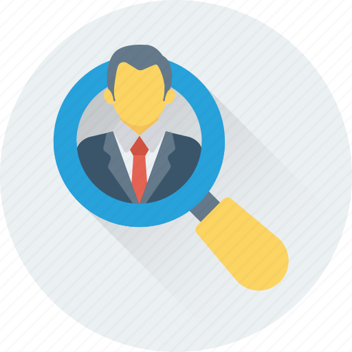 Find person, human resource, magnifier, search user, user icon - Download on Iconfinder
